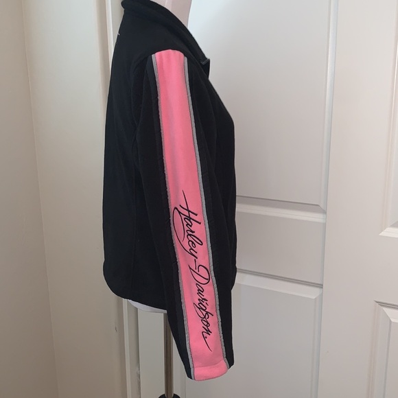HARLEY-DAVIDSON SIZE MEDIUM FLEECE ZIPPERED JACKET - Picture 6 of 11
